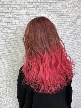 ホワイト(WHITE) [WHITE RYOTA]K-popピンクグラデーション