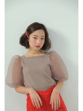 モードケイズエクラ(MODE K's Eclat) ボブスタイル×バレッタアレンジ