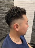 宮城リョータ風フェードパーマ