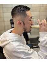 フランクスバーバーリザーブ 人形町店(FRANK’S BARBER RESERVE) スキンフェードカットオシャレボウズサイドグラデーションk