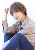20代30代40代50代ひし形束感ショート透明感マロンベージュ