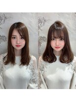 アフロート ルヴア(AFLOAT RUVUA)&nbsp;20代30代大人かわいいセミロングヘア★ブランジュ