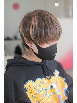 フリーダムメルシー(freedom Merci) ■メンズハイライトスタイル　ウルフマッシュ