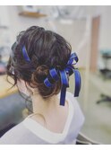 リング編み込みアレンジ