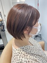 トリート 船堀店(TREAT)&nbsp;丸みショート×ラベンダーベージュ