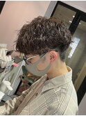 【モモカ】メンズヘア×マッシュ×波巻きパーマ