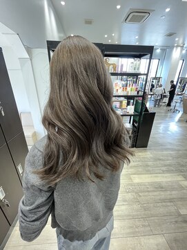 ディーボーイ 健軍店(D-BOY) オリーブベージュ／ブリーチありダブルカラー