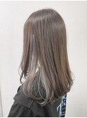 インナーカラー×ダークグレージュ