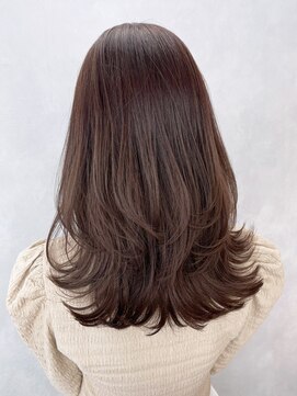 アイティーバイアルバム 藤沢店(IT by ALBUM) ミディアムレイヤー_グレーベージュレイヤーロング_ba461073