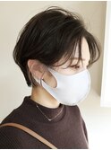 20代30代40代小顔ハンサムショートアッシュブルーブラック