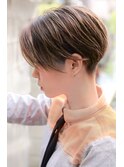 ショートカット×ひし形ショートボブ×前髪あり20代30代40代 s03