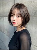 大人可愛い小顔前下がりボブ×ナチュラルボブ×ミニボブ20代30代