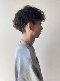 メンズ束間波巻きスパイラルパーマツイストスパイラルパーマ