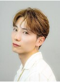 韓国ヘアカルマパーマコンマバングセンターパートワックスなし