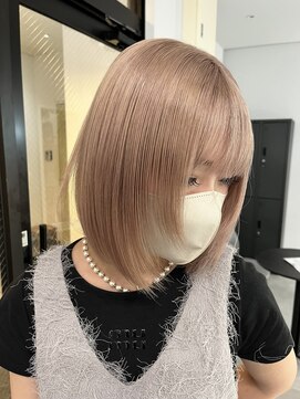 ナンバー 竪町(number+) 20代30代大人可愛いダブルカラーブリーチハイトーンカラー