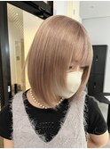 20代30代大人可愛いダブルカラーブリーチハイトーンカラー