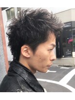 リアイス(Re:ICE) フェザーパーマ/スパイキーショート/ブルーブラック