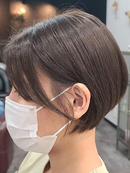 リアンシエル(LienCiel)の写真/乾かすだけで決まるショートヘア。骨格や髪質を見極めたカットで、どこから見ても美しいシルエットに◎