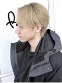 毛流れセンターパート〈ミルクティーベージュ〉