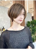 大人ショート/ショートヘ／ショートボブ／丸みショート