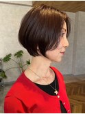 似合わせカット　大人ショートボブ