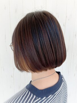 ニューヨークニューヨークマザーズ(NYNY Mothers) ナチュラルインナーカラー/丸みボブ/ワンカール