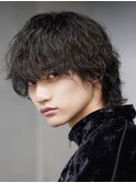 渋谷シャドウパーマスパイラルパーマメンズボブウルフカット
