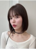 10代20代30代韓国ボブ髪質改善切りっぱなしボブ似合わせカット