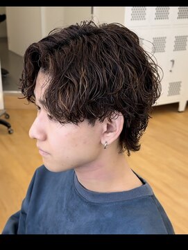 ビカム 名駅(become) 【サーフカールパーマ×ブラウンハイライト】