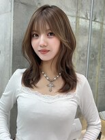ロンドメリア 天神大名店(Lond Melia)&nbsp;黒髪カタログ/オリーブグレー/ココアベージュ/小顔に見せるヘア