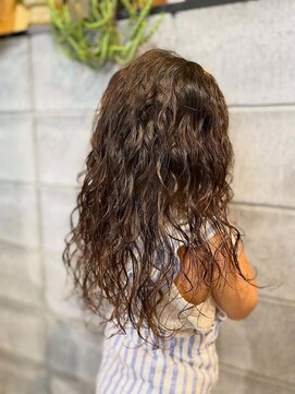 キッズ×パーマ