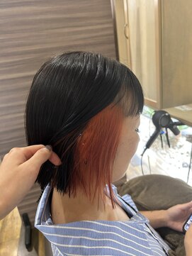 アレッタヘアーサロン(ALETTA HAIR SALON) inner color × orange