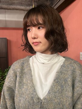 ニーム(nimes) hibico パーマ×ナチュラルベージュ