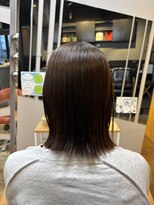 クレップスヘアーヒマワリ(CRE'PS HAIR HIMAWARI)&nbsp;外はねボブ/くびれボブ/縮毛矯正ビフォーアフター