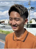 メンズショート/センターパート/パーマ／ニュアンスパーマ