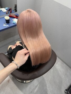 サロウィン 広島(SALOWIN) °ブリーチ2回～ホワイトピンク°