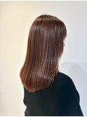 ナチュラル艶ピンクブラウン