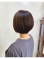 ティーシースペース 元住吉店(T.C.SPACE)&nbsp;丸みショートボブ×ナチュラルブラウン