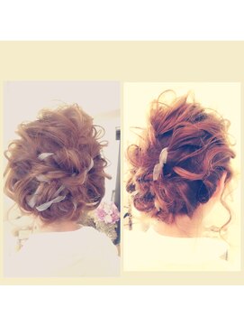 ヘアメイクアンドセットサロン リッコ(Hair make&set salon Ricco) [Riccoリッコ]結婚式＆二次会パーティーリボンアレンジ