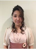 ハーフアップ