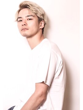 カナン(CANAAN) ★メンズヘア★ハイトーン&サイドパートマッシュ★