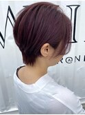 ピンクバイオレット×ショート