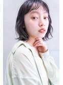 mowen 南堀江　切りっぱなし×アッシュ×艶髪×外ハネ
