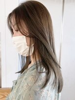 アルバム 銀座(ALBUM GINZA) オリーブベージュ_こなれミディホワイトグレージュ_ba389991