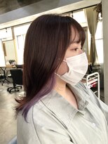 ロア ヘアーコーディネート 四条烏丸店(LoRE hair coordinate) イヤリングカラー/パープル