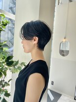 30代40代50代耳かけショート前髪なしハンサムショートカット小顔