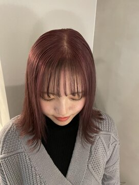 アルカナ 明治神宮前原宿(ARCANA) フルバングレッドブラウン似合わせカットカルマパーマ