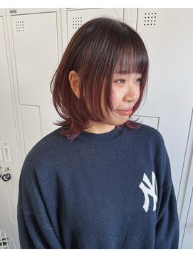 クリアーオブヘアー 池下店(clear OF HAIR) フェイスレイヤーカット/ボルドーカラー