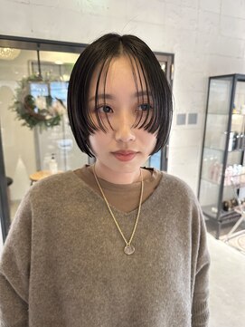 パーク(PARK) ミニボブショートボブ顔まわりカット顔まわりレイヤーボブ