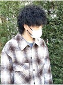 メンズウルフ/波巻きウルフ/波巻きツイストスパイラル